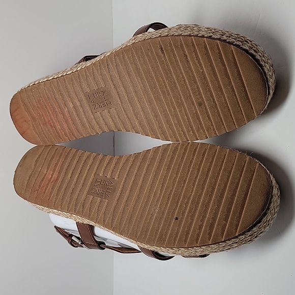Naturalizer Peridot Espadrille Platform Sandal Shoe Straps Brown Faux‎ Leather 9 - Picture 15 of 16